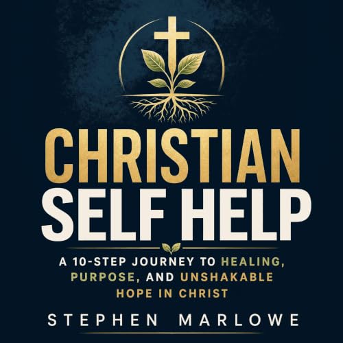 Diseño de la portada del título Christian Self Help: A 10-Step Journey to Healing, Purpose, and Unshakable Hope in Christ