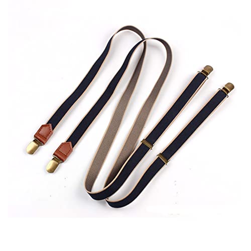 Tirantes para hombre en piel dividida de estilo británico clásico 4