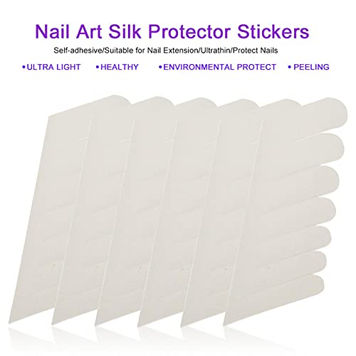 Silk Nail Wraps, 6Pcs Nail Repair Fiberglass Silk Wrap Self Adhesive Protector Stickers Extension Uv Gel Tool Wraps Art Tools For Home Salon Use #TOP1
