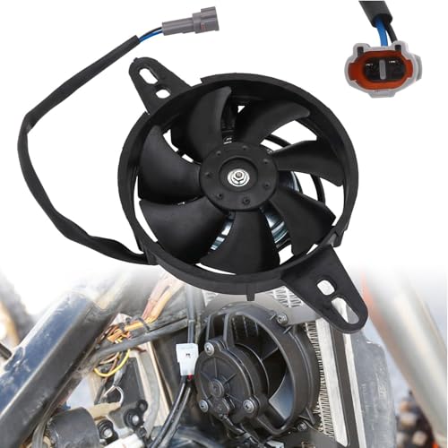 BIUGERCN Ventilador de radiador de motocicleta ventilador térmico de refrigeración de 4 pulgadas motor de ventilador 12v universal para 50 cc-250 cc Dirt Pit Bike ATV UTV Go Kart Quad Motocross