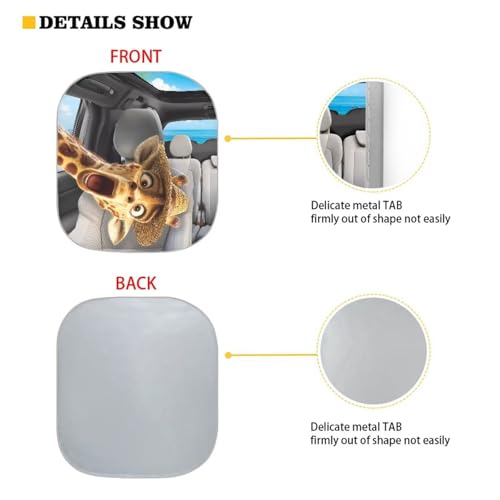 Image of Car Sun Shade Windshield Foldable Removable Giraffe Drive Automotive Accessories Auto Interior Protector Reflect UV Sun and Heat and Protect Your Car