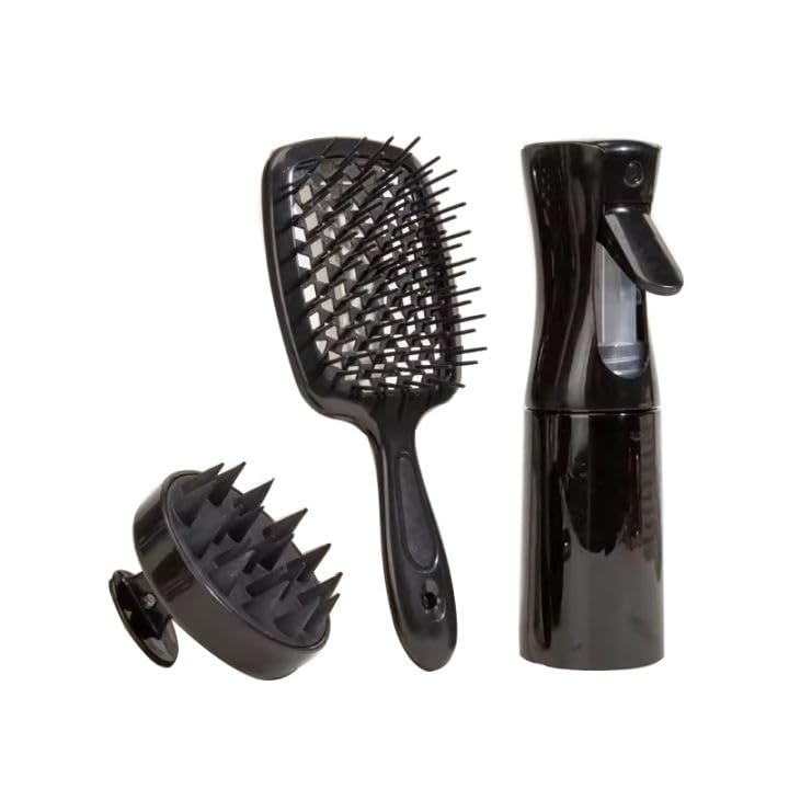 Detangling Hair Brush#ANIVERSARY PROMOTION# Hair Brush, Scalp Massager, Spray Bottle, Set Treatment Accessories