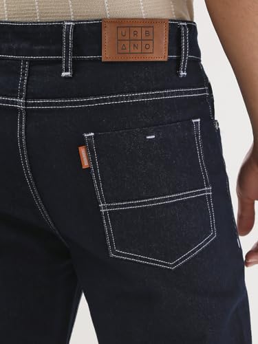 Image of Urbano Fashion Men's Straight Fit Washed Jeans Stretchable