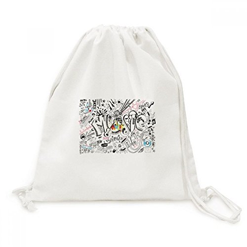 Sac à dos cordon graffiti en toile idéal pour vos voyages et sorties urbaines