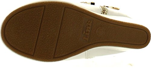 Link Peggy-90K Children Girl's Wedge Heel Double Straps High Top Ankle Booties,White,114