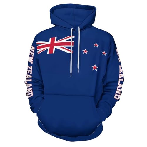Sweat à capuche 3D Nouvelle-Zélande haut de gamme imprimé All Blacks spirit