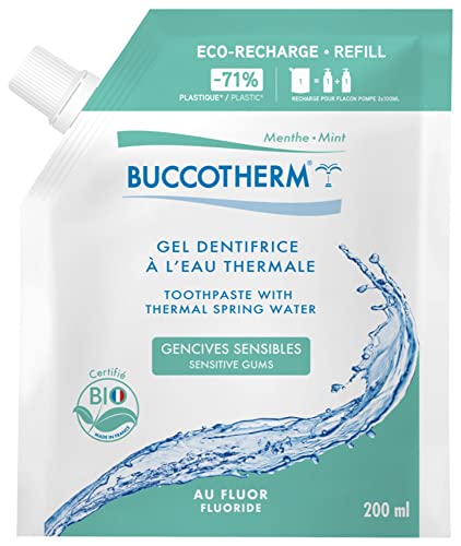 Buccotherm Gel Dentifrice à l'Eau Thermale Gencives Sensibles Bio Éco-Recharge 200 ml Cover