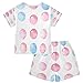 senya Balloon Colorful 1 Summer Pajamas Set Short Cotton Sleepwear 2 Piece Multicolor