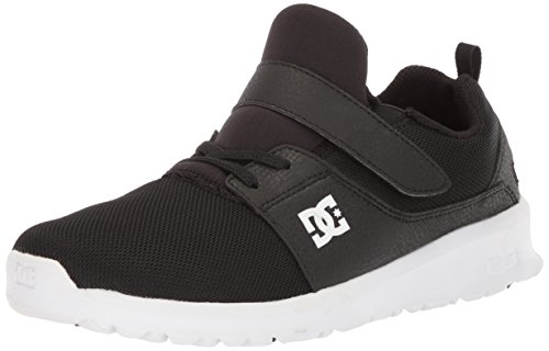 DC Shoes Heathrow Prestige Ev: Sneaker Bambino Con Chiusura Stringata, Tacco Piatto, Intersuola Unilite E Dettagli In Pelle
