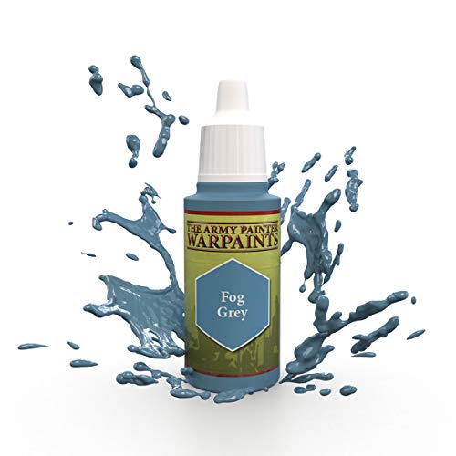 The Army Painter | Warpaint | Fog Grey | Acrylic Non-Toxic Heavily Pigmented Water Based Paint for Tabletop Roleplaying, Boardgames, and Wargames Miniature Model Painting