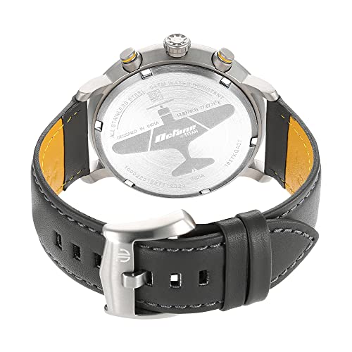 Titan Octane Aerobatics Anthracite Dial Chronograph Leather Strap Watch for Men-NS1857KL01 - Image 2