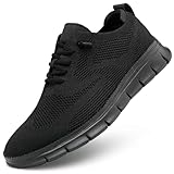 Men's Casual Business Oxfords Shoes Fashion Mesh Dress Walking Sneakers Comfortable Lightweight Soft Sole All Black
