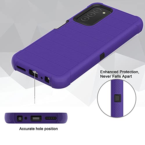 Leptech LLB006 For Samsung Galaxy A03S Phone Case With Tempered Glass Screen Protector, [Holster Series] Belt Clip Hard Tough Full Heavy Duty Rugged Military Shockproof Armor Cell Phone Cover  thumb #1