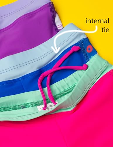 Image of Tuga Girls Two-Piece Short Sleeve Swimsuit Set 2-14Years, UPF 50+ Sun Protection