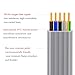 0.75mm²-16mm² 3 Conductor YFFB Flexible Flat Cable 320FT 99.9% Copper Core, Flame Retardant Wear-Resistant PVC（-22~221℉）, 300V/500V for Lifts, Cranes, and Industrial Systems(6.00 mm²-3C)