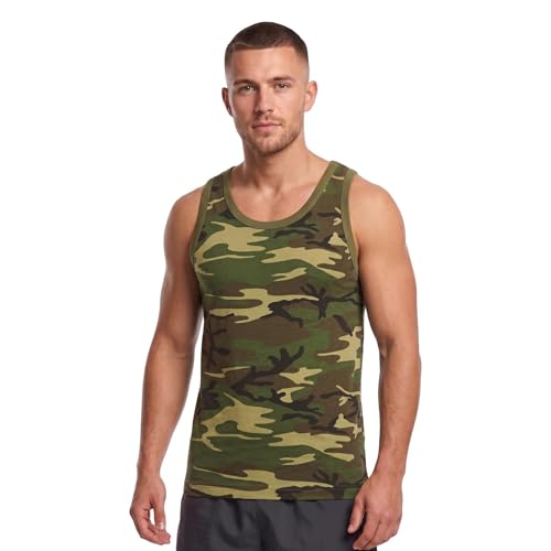 Camiseta militar sin mangas de algodón chaleco army tactical singlet hombre