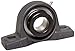Hub City PB220URX1-3/8 Pillow Block Mounted Bearing, Normal Duty, Low Shaft Height, Relube, Eccentric Locking Collar, Narrow Inner Race, Cast Iron Housing, 1-3/8" Bore, 2.14" Length Through Bore, 1.811" Base To Height