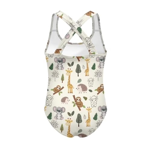 Image of Girls One Piece Swimsuits Size 5-14 Kawaii Gymnastics Leotard for Beach Vacations