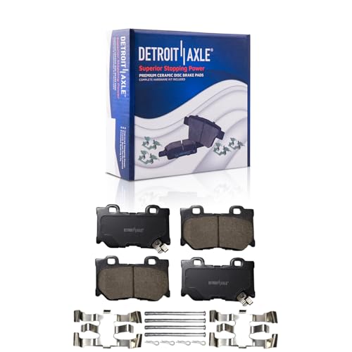 Image of Detroit Axle - Rear Brake Pads for Infiniti G37 FX50 M37 M56 Q50 Q60 Q70
