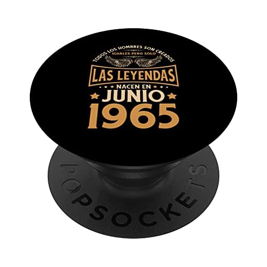 Cumpleaños Hombre Regalos Las Leyendas Junio 1965 PopSockets PopGrip Intercambiable