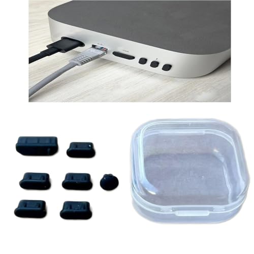 Tappo antipolvere in silicone per Mac Mini M4/M4 Pro 2024, tappo antipolvere in silicone per computer host tappo antipolvere custodia protettiva antipolvere accessori per computer