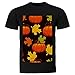 Produktbild Kurzarm,T-Shirt,Herbstlaub Kürbisse,Baumwoll-T-Shirt für Männer und Frauen