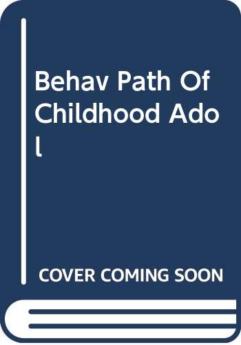 Behav Path Of Childhood Adol