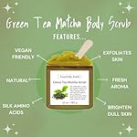 Green Tea Matcha Body & Foot Scrub 10 oz - A blend of matcha green tea extract, shea butter, and coconut oil for a soothing journey to a tranquil Zen garden - The best stocking stuffer - Image 5