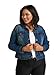 Produktbild Zizzi Damen Große Größen Denim Jacke mit Knöpfen und Kragen, blau, M (46/48)