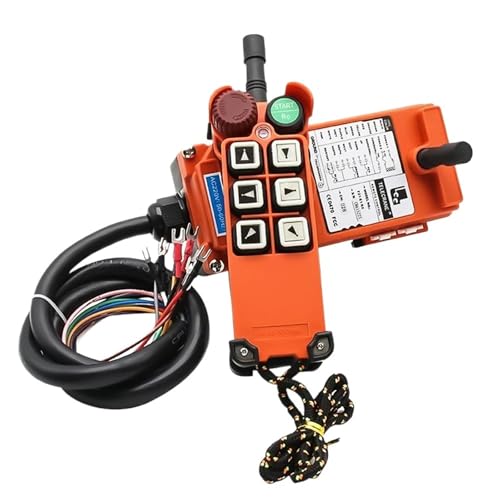KGETHBZO 220V 12V 24V 380V Industrial Remote Controller Switches Crane Control Lift Crane 1 Transmitter + 1 Receiver F21-E1 Arrow(380V)