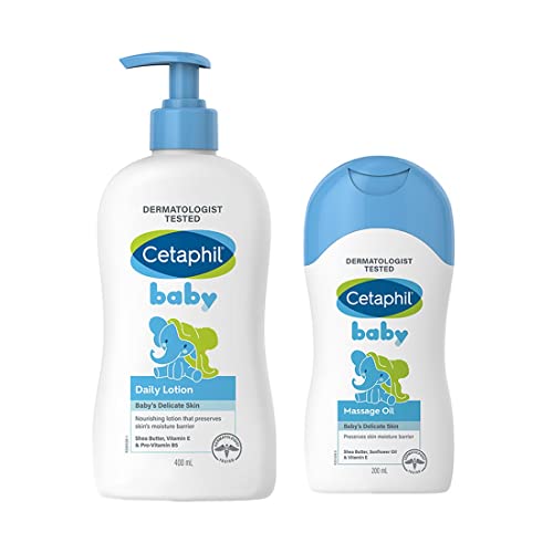 Cetaphil Baby Massage Oil & Baby Daily Lotion