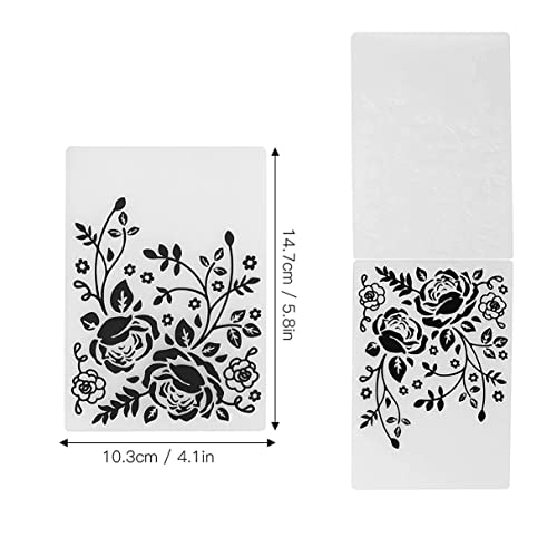 4Pcs Flower Butterfly Plastic Embossing Folder Dandelion Diy Craft Template Molds Stencils Scrapbook Paper Cards Photo Album Making Tool Embossing Folders Handmade Art Craft Supplies Decorating Mold #TOP5