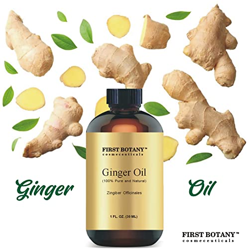 100% Pure Ginger Essential Oil - Premium Ginger Oil For Aromatherapy, Massage, Topical & Household Uses - 1 Fl Oz (Ginger) #TOP4