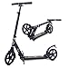 ISE Big Wheel Scooter Tretroller 200mm Roller Cityroller Klappbarer Scooter mit 2 Räder,Handbremse für Erwachsene und Kinder,belastet 100 kg,hoch Qualität,nach EN957 geprüft (Sport-Style)