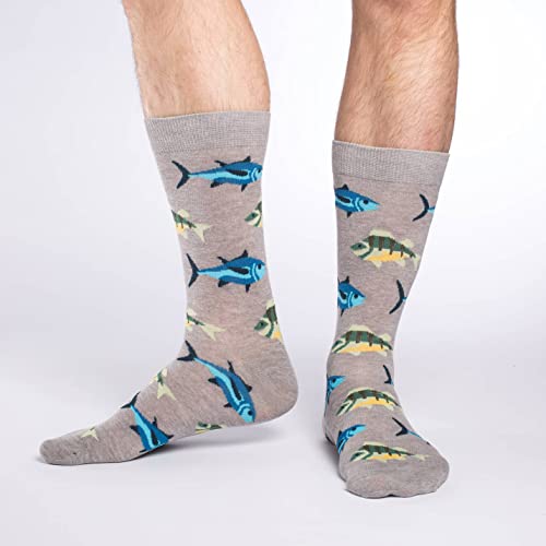 Good Luck Sock Men's Fish and Ocean Animal Socks, Adult - Image 3