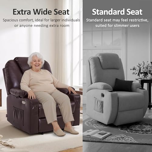 Image of MCombo Power Lift Recliner Chair for Elderly, Heat and Massage R7045