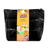 TROUSSE COSMÉTIQUE RÉUTILISABLE – Présentée dans une élégante trousse zippée noire, pratique pour le voyage ou le rangement de vos produits beauté au quotidien.