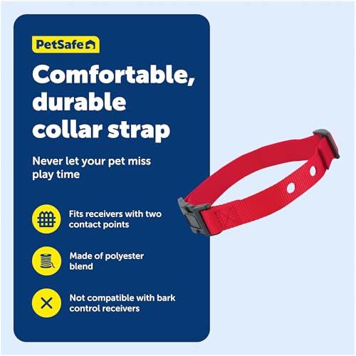 PetSafe 1 Inch Replacement Collar Strap with 2 Holes, Red - image 4