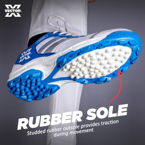 Image of Vector X Blast-7.0 Stud Cricket Shoes, Synthetic Upper, Rubber Outsole, Designed to Elevate Your Game to New Heights Power, Precision, and Comfort
