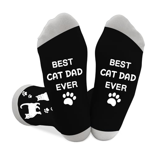 Coopyin Fathers Day Cat Dad Gifts for Men Kitty Owner Parents Christmas Birthday Stocking Stuffers Valentines Easter Presents Funny Best Gifts for Cat Lovers Themed Socks Unique