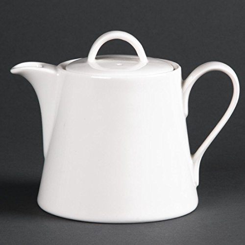 4X Lumina Fine China Beverage Pots 425ml 19oz White Tea Coffee Server