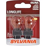 SYLVANIA - 4157NA Long Life Miniature - Amber Bulb, Ideal for Parking, Side Marker, and Turn Signal...