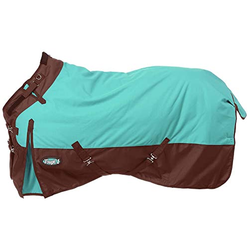 Tough 1 1200D Poly Turnout Snuggit Horse Blanket Turq 72IN