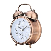 FLCPJGV Réveil élégant Avec Veilleuse Et Alarme Puissante Pour Chambre à Coucher, Rouge