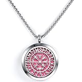 Upper Norse Vikings Amulet Essential Oil Diffuser Necklace - Stainless Steel Locket- Best for Aromat