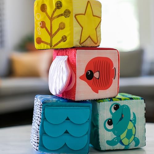 Image of Baby Einstein Explore & Discover Soft Blocks Toys, Ages 3 Months +