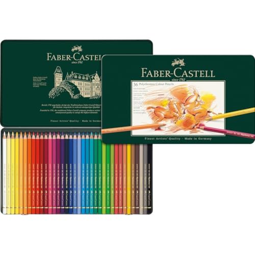 Faber-Castell 110036 - Estuche de Metal con 36 Ecolápices
