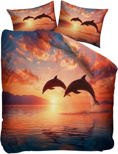 Funda Nordica Cama 90 Delfín Reversible