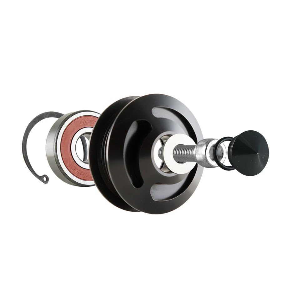 6 Rib | Billet LS HIGH Sided TENSIONER Pulley for LS Engines Running A Camaro/GTO Style Water Pump| Black
