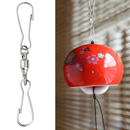 30 Pack Swivel Dual Clips, 2.76\" Length Smooth Spinning Dual Clip Spiral Wind Spinner Hangers Twist Hanging Hooks for Windsocks, Plant, Flower, Bird Feeder, Kites, Lights, Flags, Lanterns, Party - Thumbnail 7